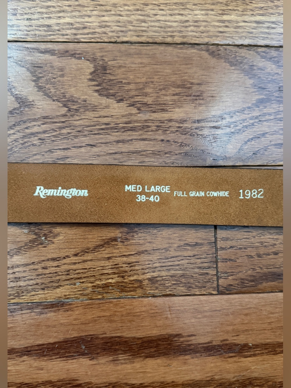 Remington Men's Brown Leather Belt  Sz M-L (38-40) - Picture 5 of 5
